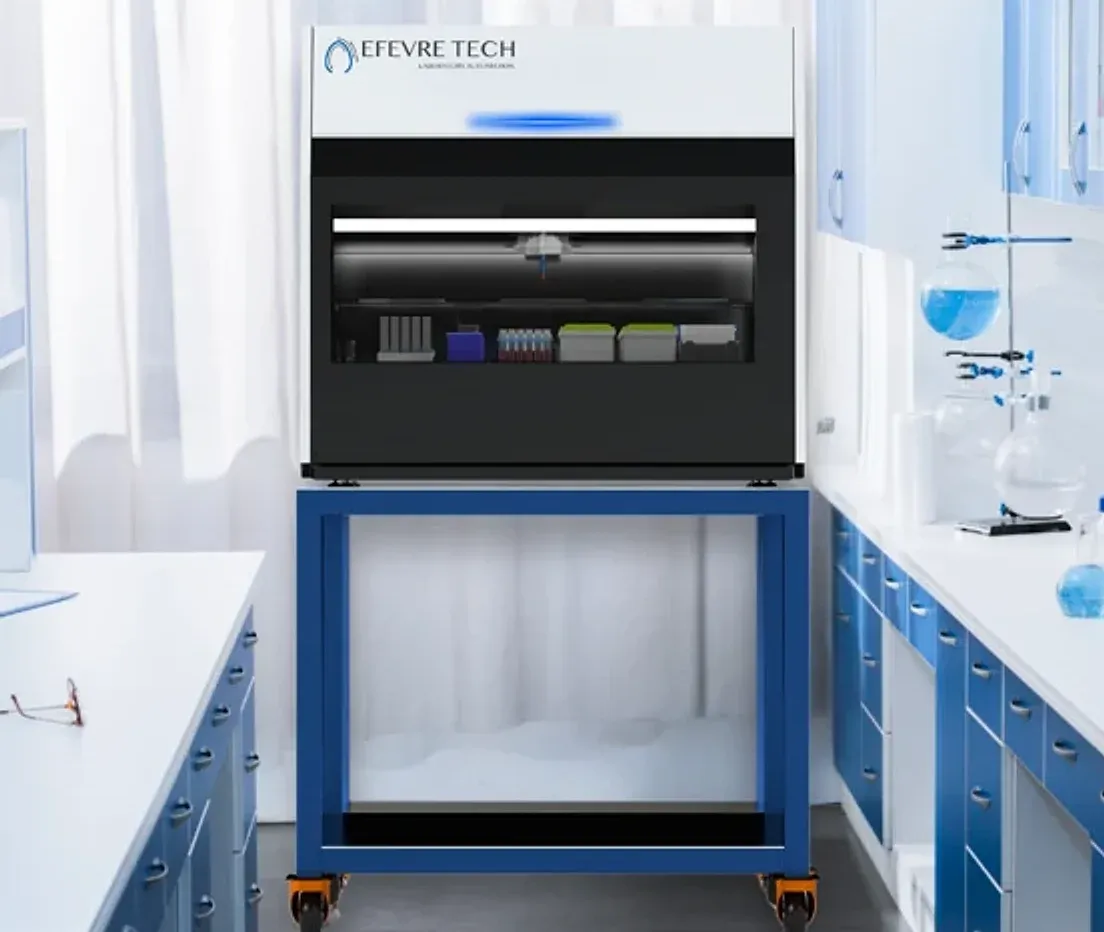 AMGEL4TT on its stand in a laboratory